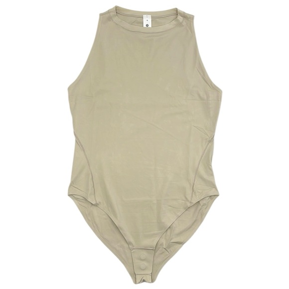 Lululemon Wundermost Ultra-Soft Nulu High-Neck Sleeveless Bodysuit Size M - Picture 1 of 14
